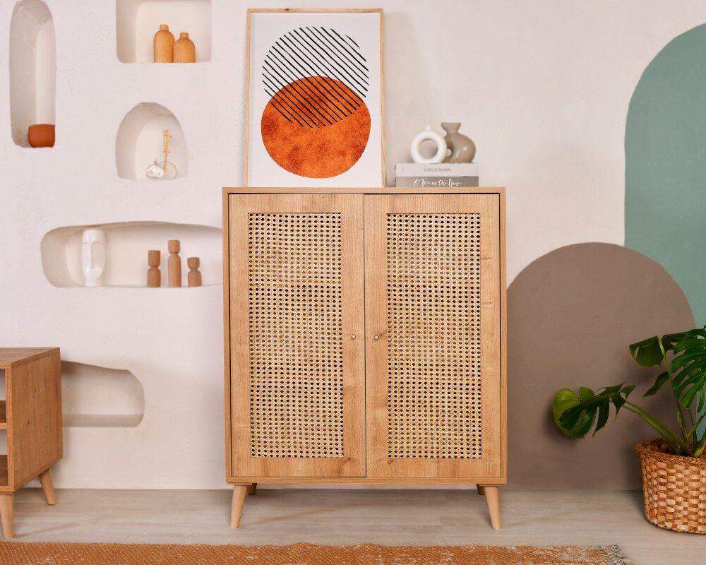 Hanah Home Hazeran Sideboard Komoda, Braon