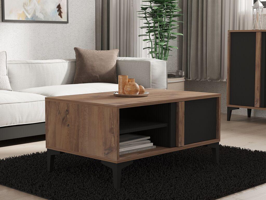 Hanah Home Klub sto Sonay 90x45x60cm Bež-Antracit