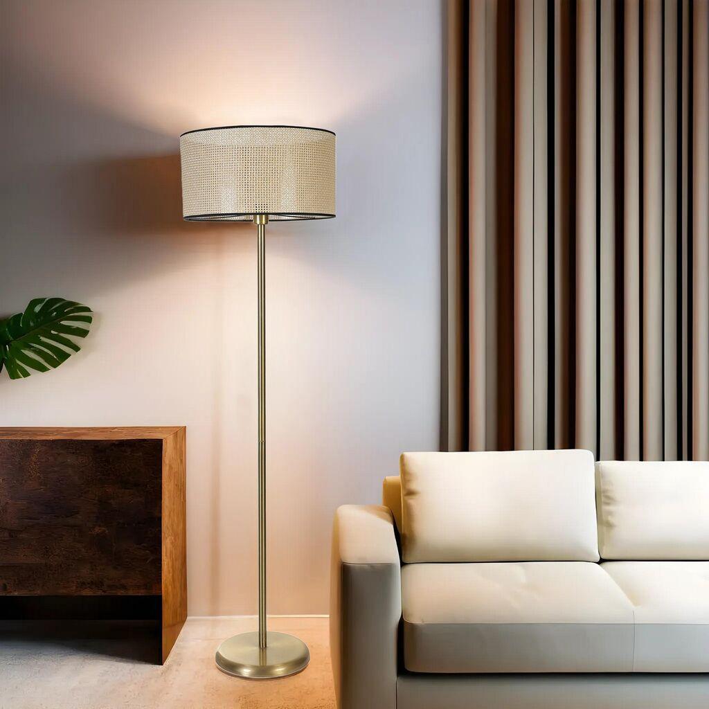 Opviq Podna lampa Petek, 162 cm, E27, Zlatne boje