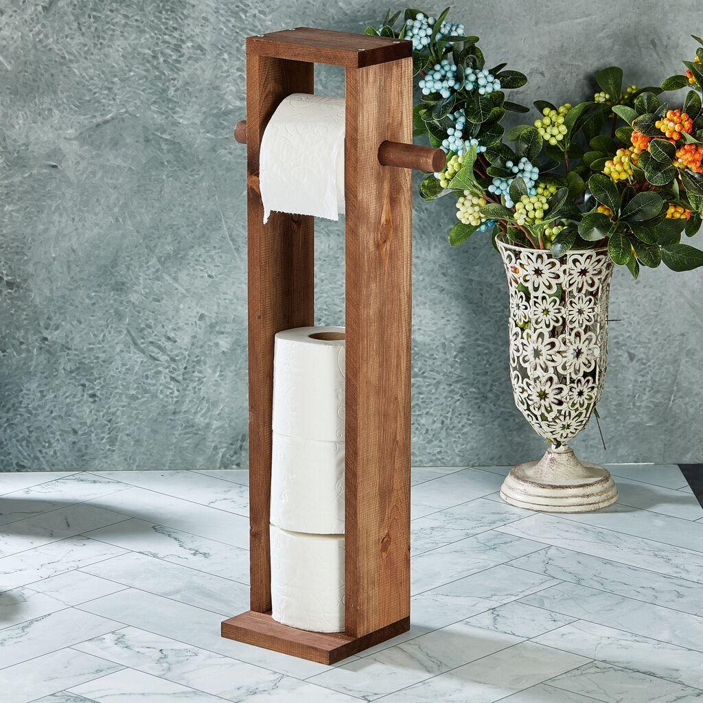 Aberto Design Držač za toalet papir, 61 x 14 cm, x 8 cm, Braon