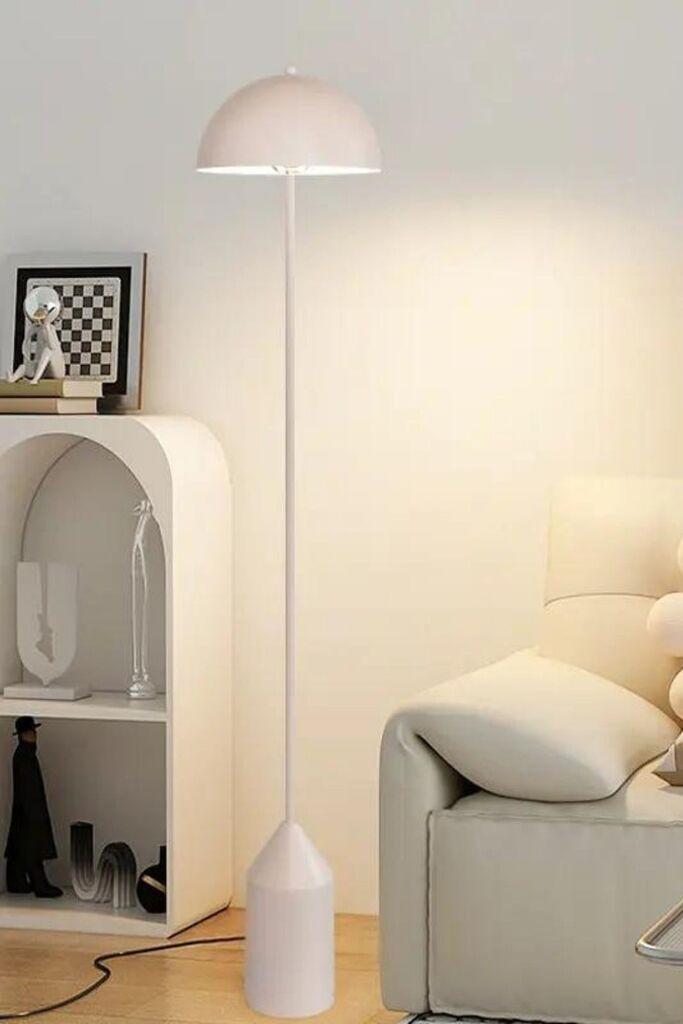 Opviq Podna lampa Mushroom Pencil, 160 cm, 40 cm, E27, Bela