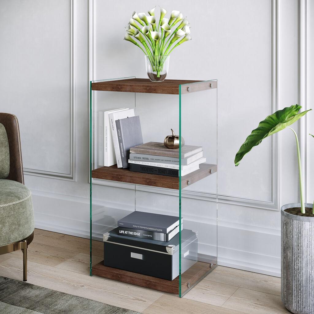Hanah Home R300 Polica za knjige 40x80x35cm, Braon