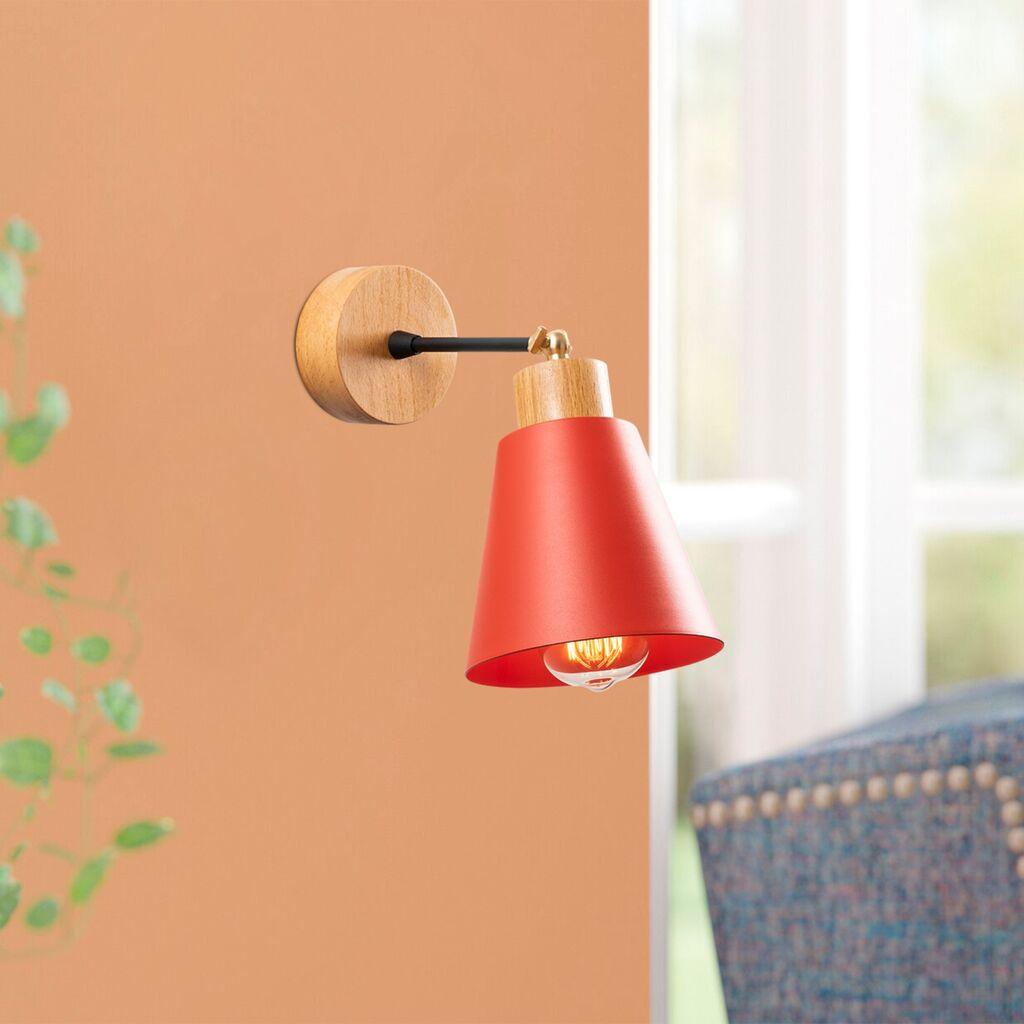 Opviq Zidna lampa E27 Socket, Crvena