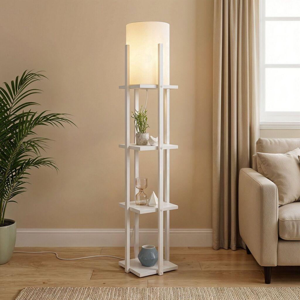 Opviq Podna lampa Nora SMK, Bela
