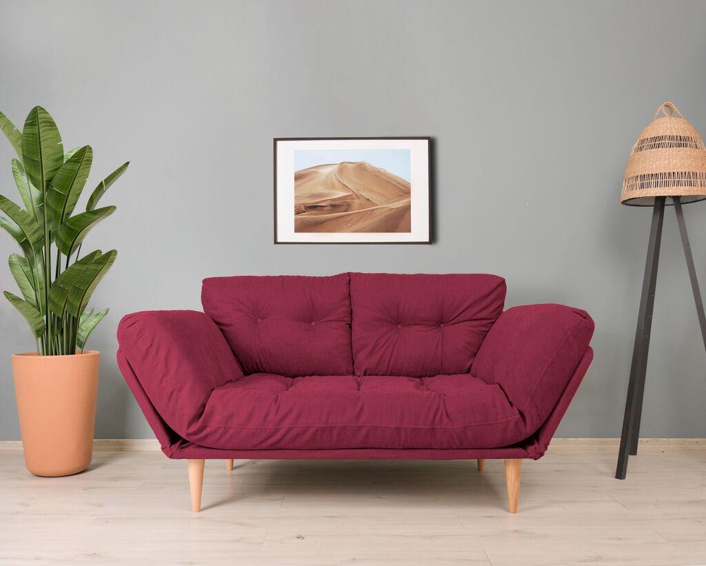 Atelier del Sofa GR105 Nina Daybed Sofa, Tamnocrvena