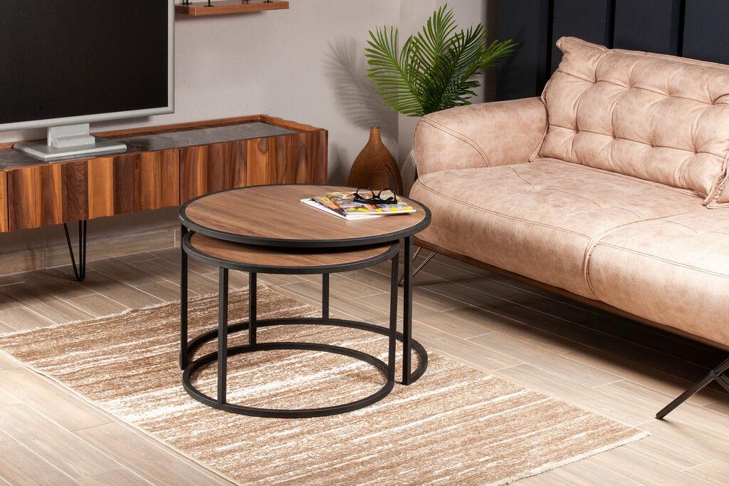 Hanah Home Set klub stolova, 2 komada Tambur Orah