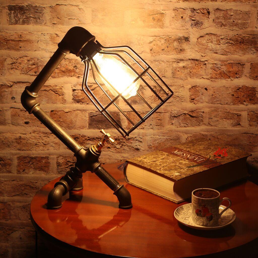 Opviq Pp004 Stona lampa, Crna