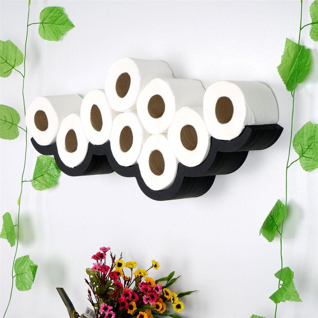 Hanah Home WC018 Nosač za toaletni papir, Crni