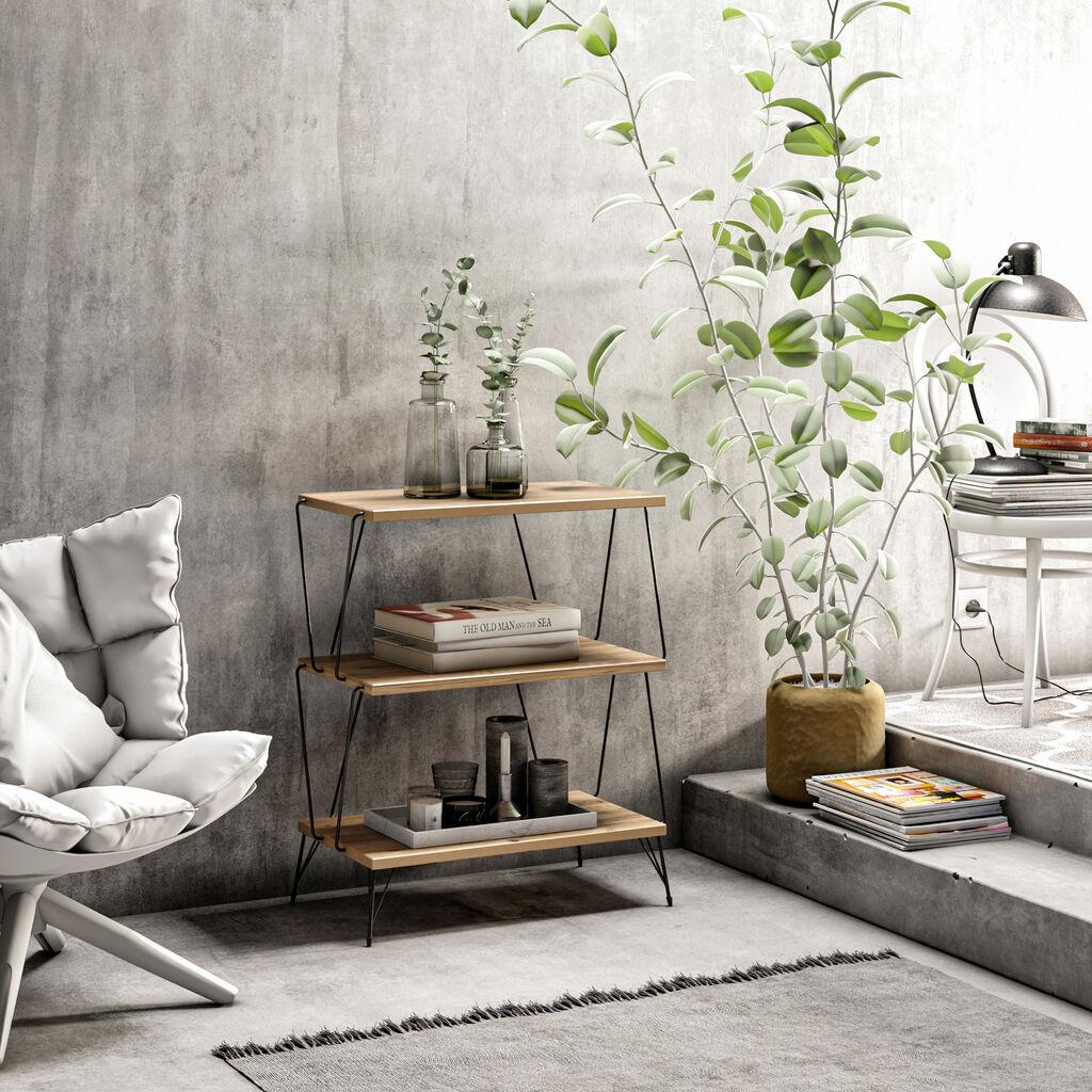 Hanah Home Polica, 3 nivoa, 31x48x75cm