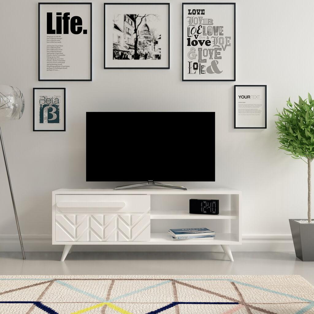 Hanah home TV Komoda Venedik Bela