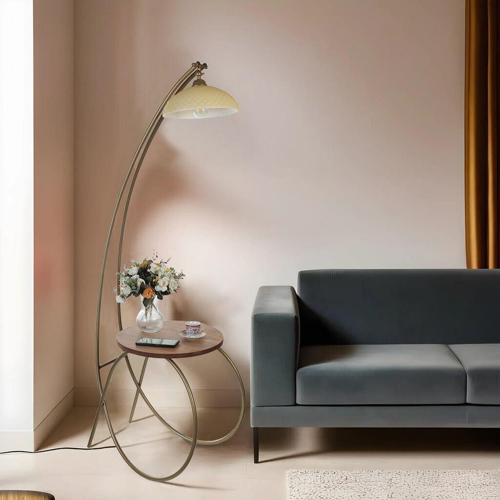 Opviq Podna lampa Guler, 165 cm, E27, IP20, Zlatne boje