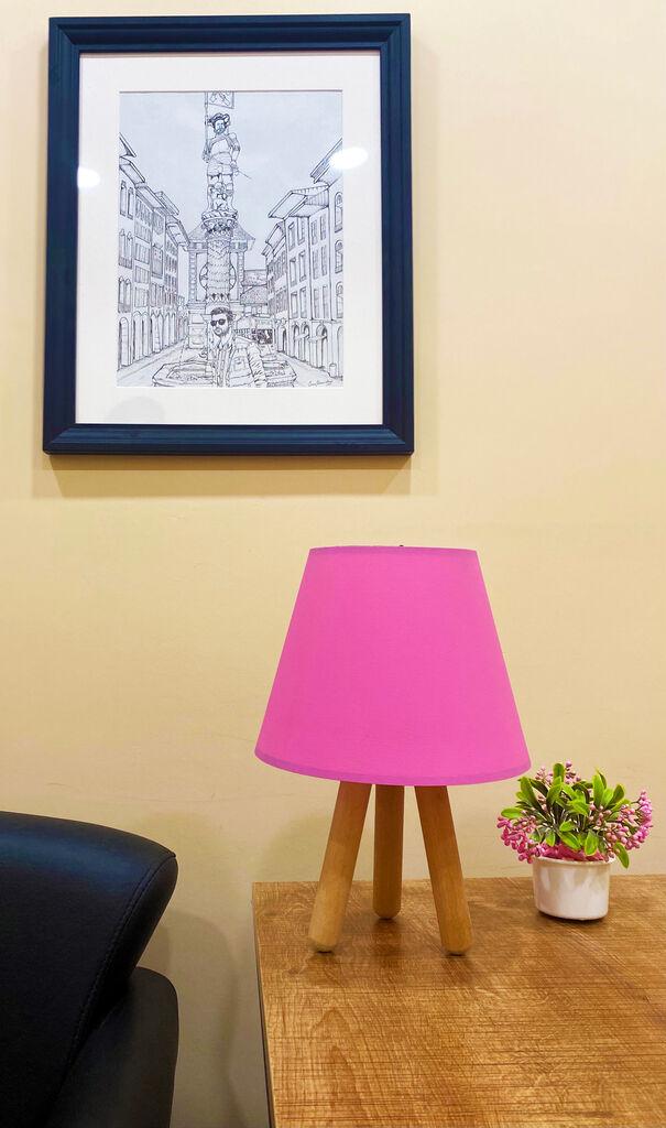 Opviq Stona lampa E27 Socket, Roze-Bež