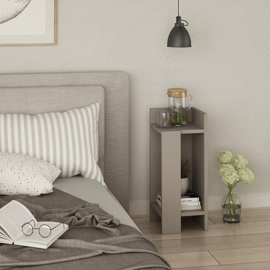 Hanah Home Elos Right Noćni stočič, 25x60x27cm, Antracit