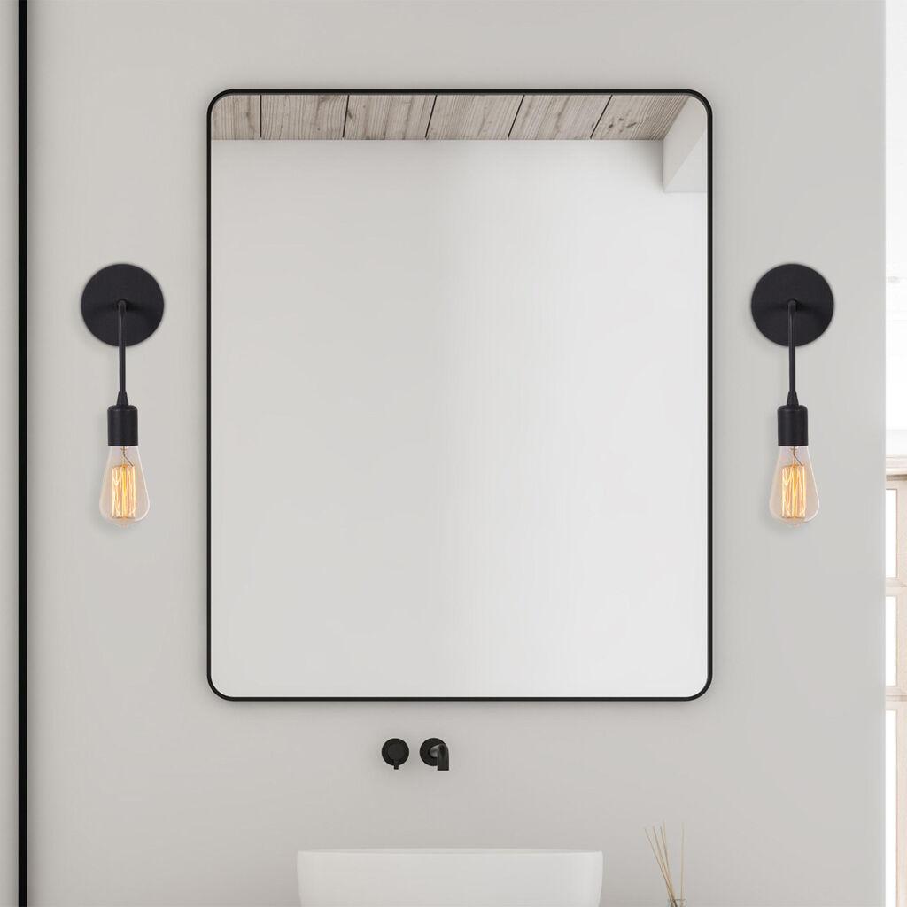Opviq Zidna lampa E27 Socket, Crna