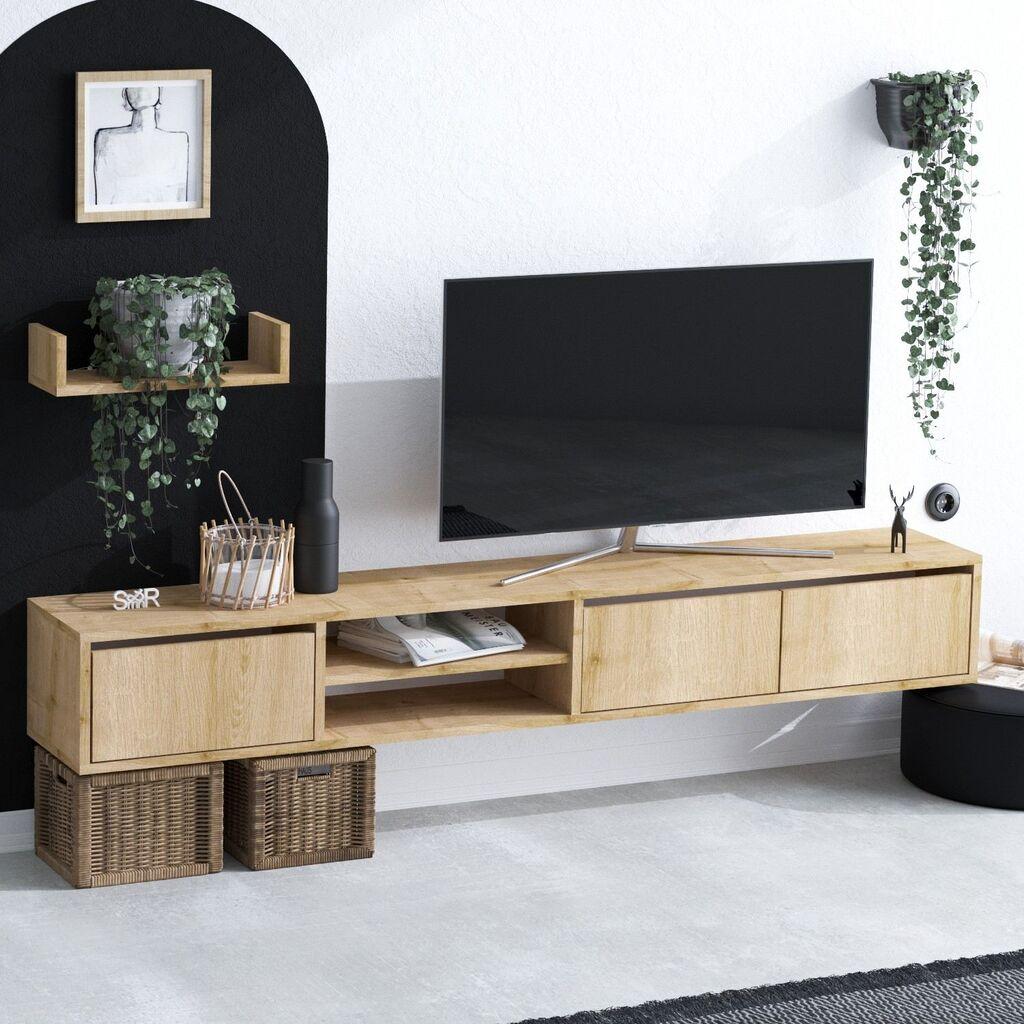 Hanah home TV Komoda Heka Hrast