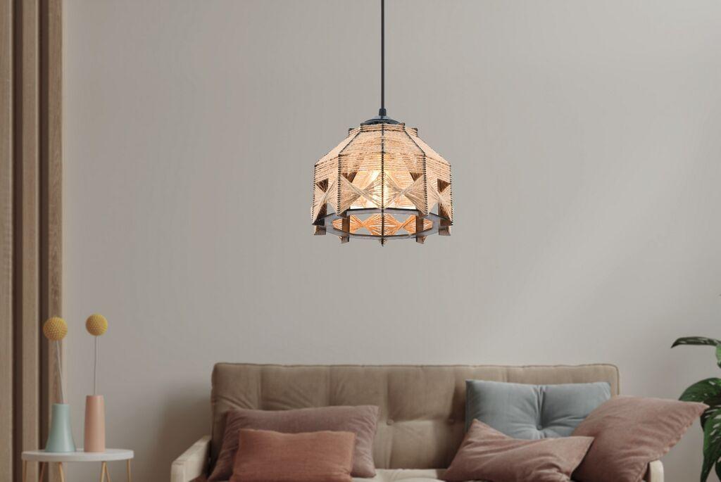 Opviq Luster Jutta Jute, 60cm, E27