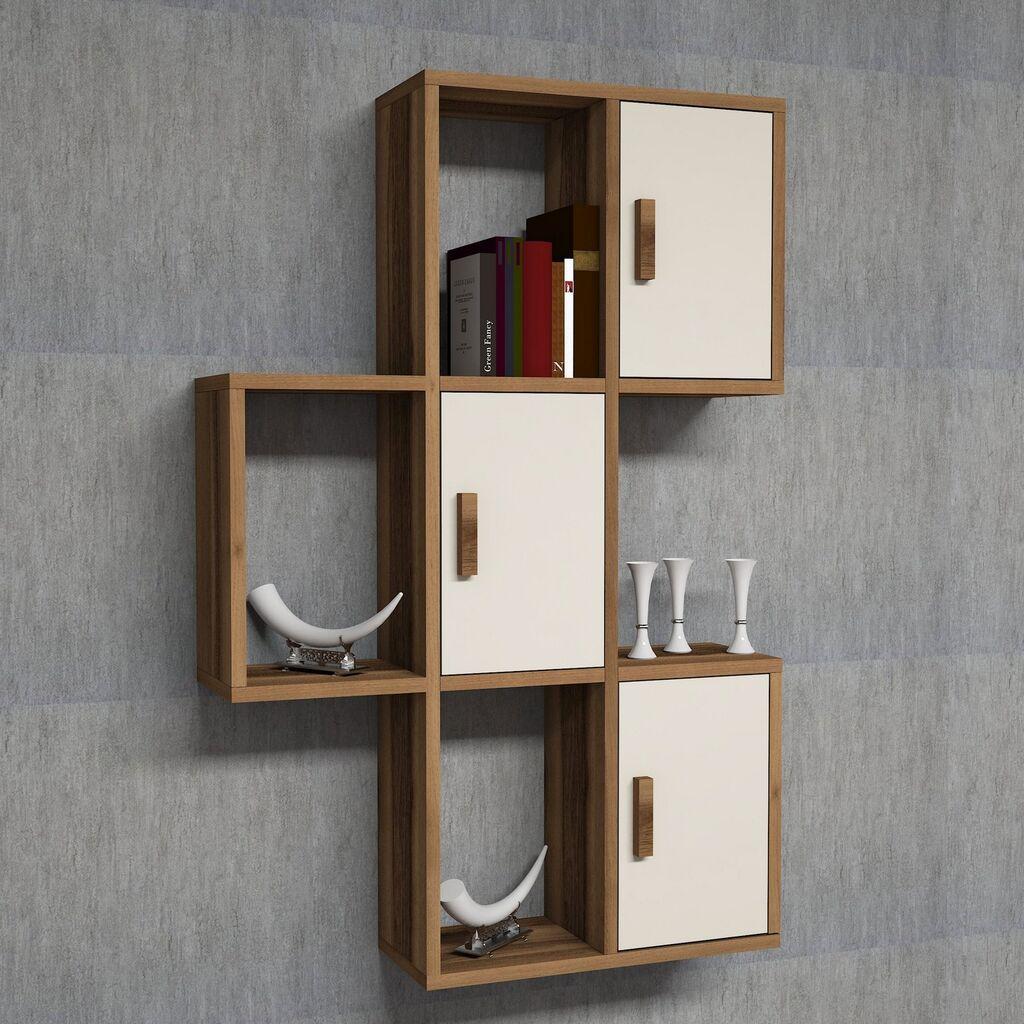 Hanah Home Flora Zidna polica, Braon