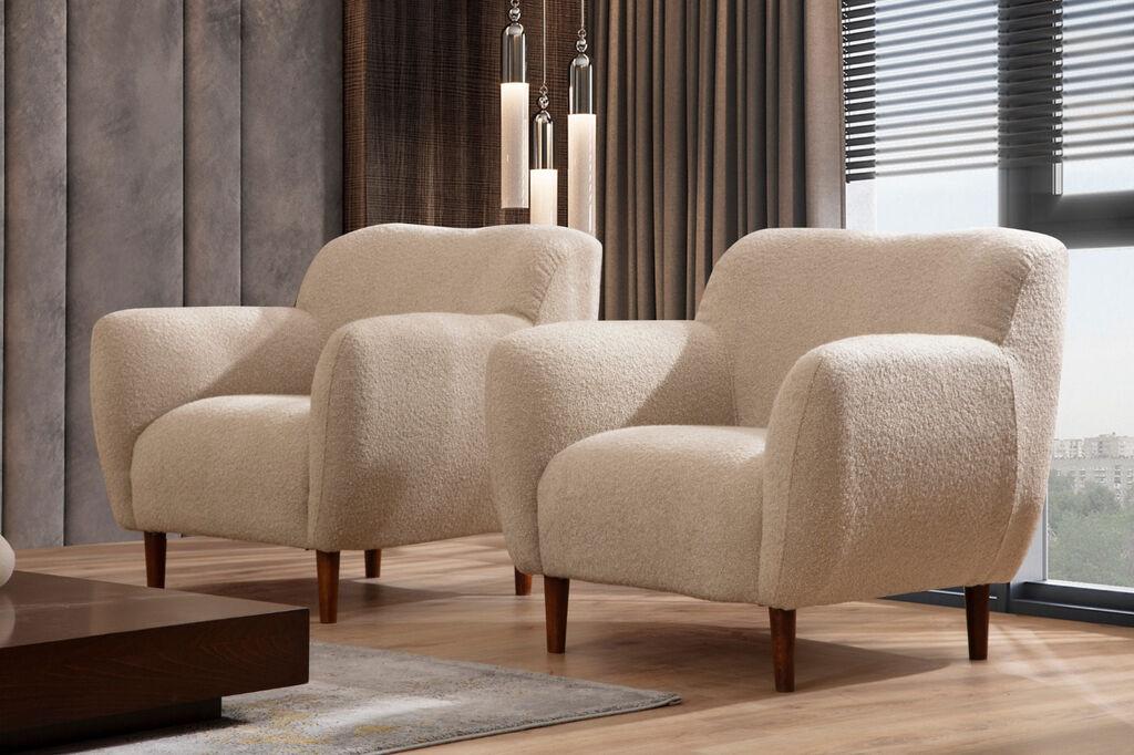 Atelier del Sofa Fotelja Napoli 95x86x96cm Kapućino