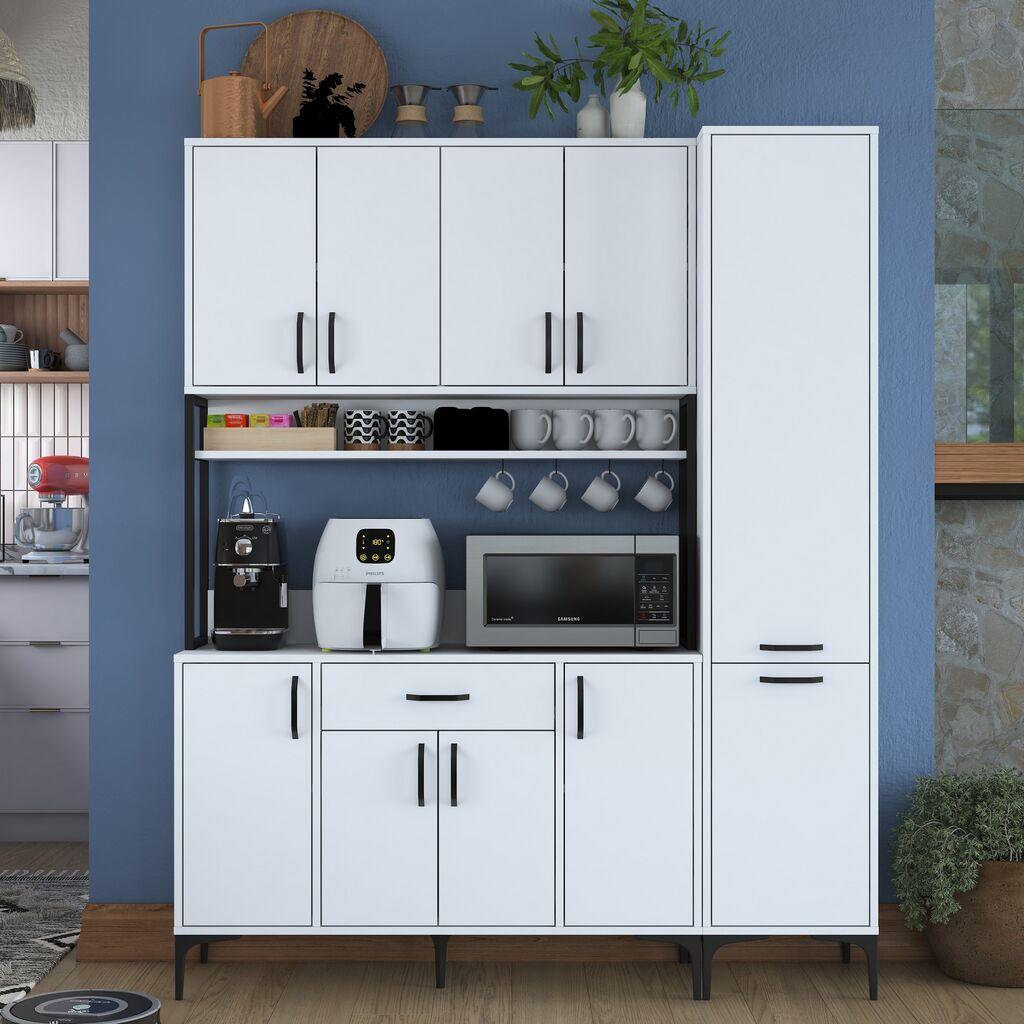 Hanah Home Komoda 160x198,6x40cm Bela