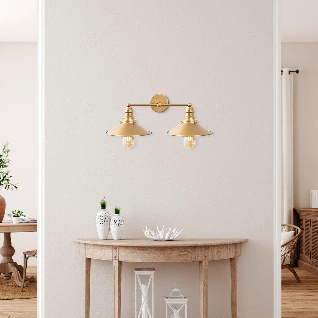 Opviq Zidna lampa E27 Socket, Zlatna