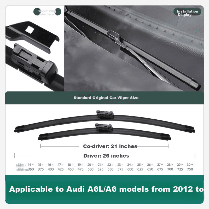 Xufeng Metlice brisača za automobil, 660 mm, 533 mm