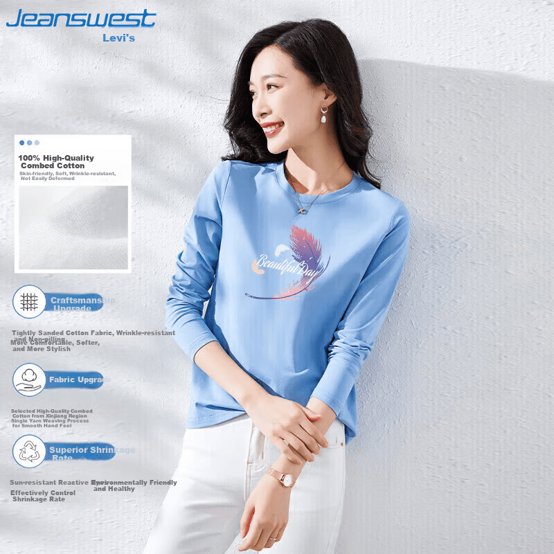 Jeanswest Ženska majica, Dugi rukav, Plava