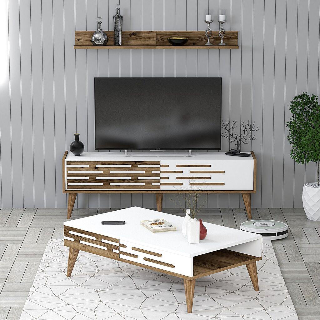 Hanah Home Set TV Komoda i klub sto Orah