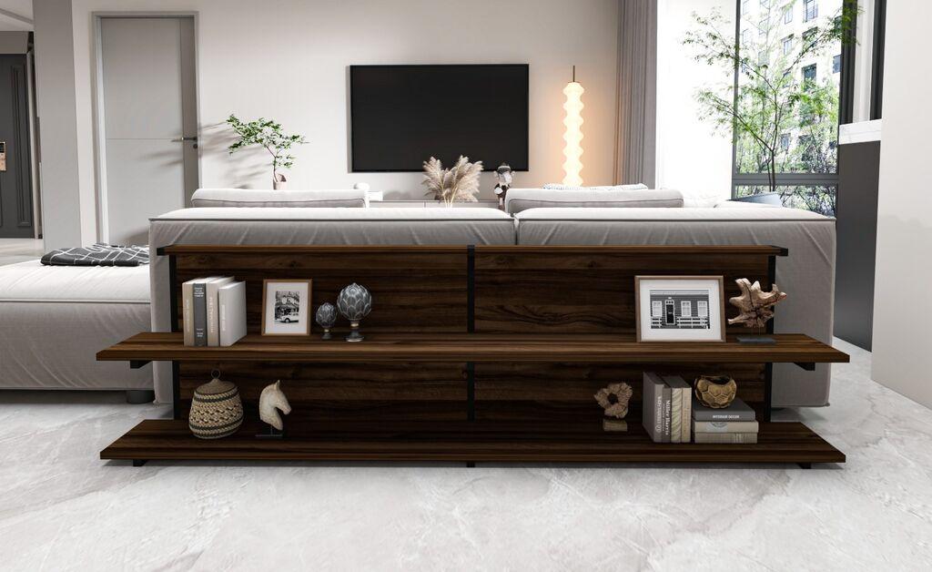 Hanah home Klub sto Mela 180x52x22cm Orah