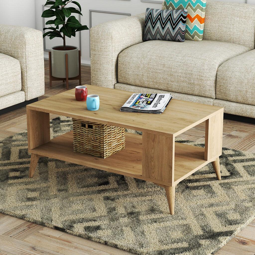 Hanah Home Klub sto Authentic 90x54x41,6cm Hrast