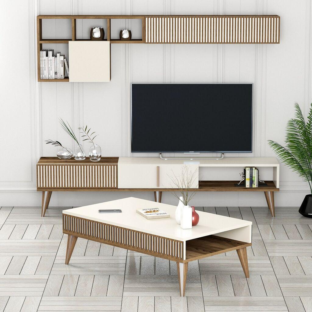 Hanah Home Set TV Komoda i klub sto Orah