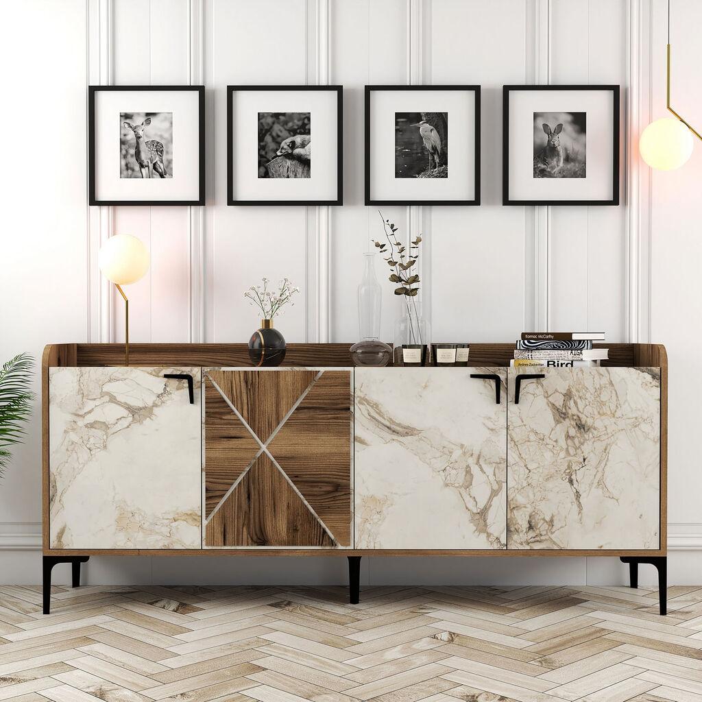 Hanah Home Komoda Veneciјa - orah bela