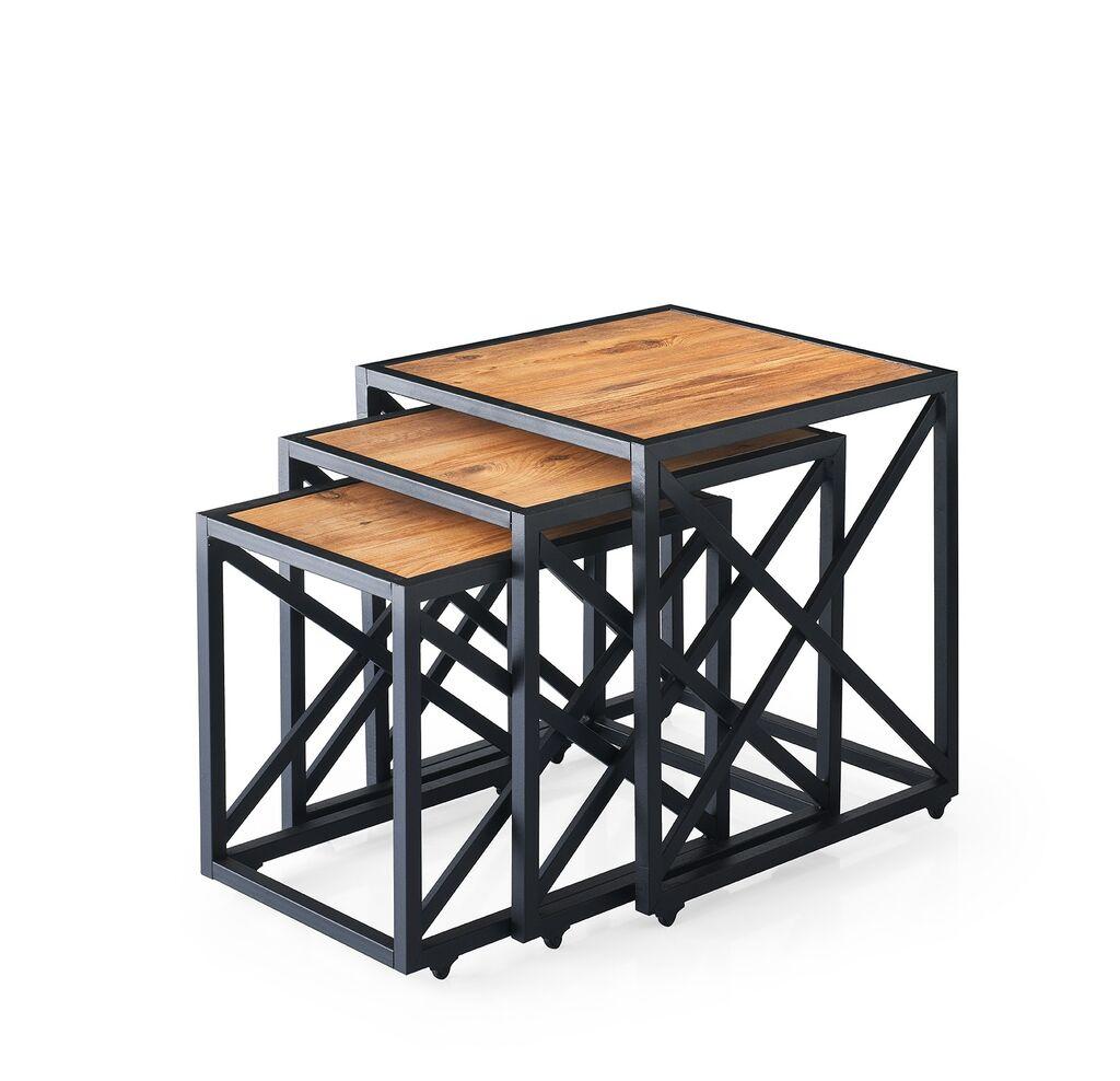 Hanah Home Set klub stolova, 3 komada Fly Hrast