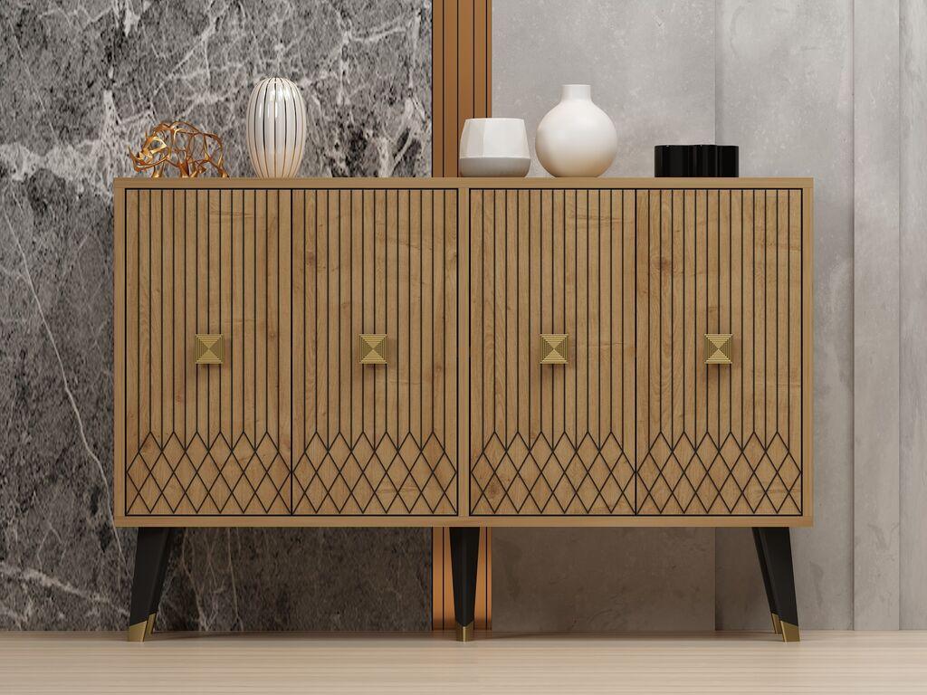 Hanah Home Komoda Carbin 120x80x30cm Hrast