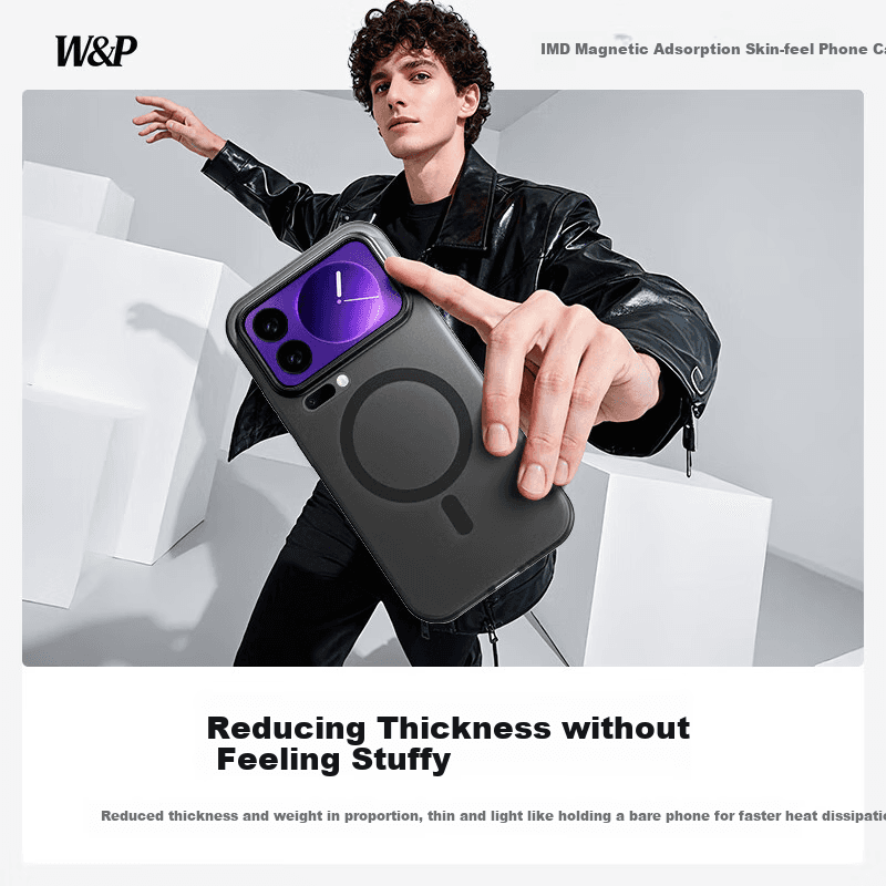 W&P Maska za mobilni telefon Xiaomi 17, Providno-crna