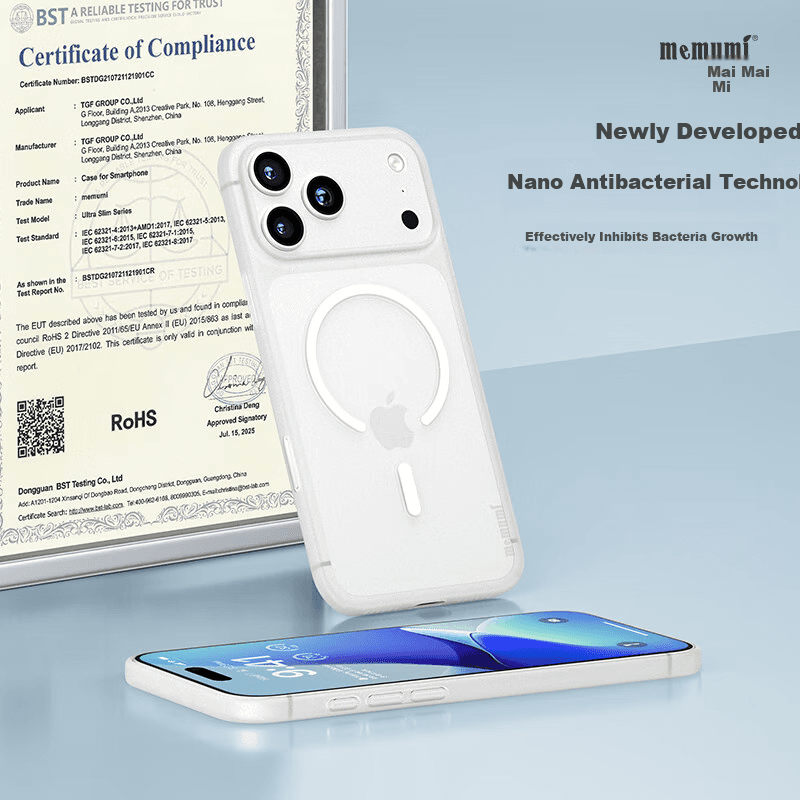 Memumi Maska za mobilni telefon Iphone 17 Pro Max, Bela