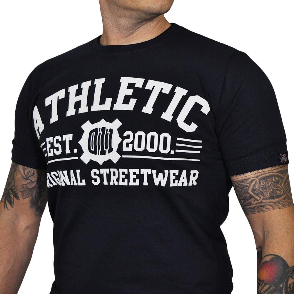 011Shop Muška majica kratkih rukava 011 Athletic, Crna