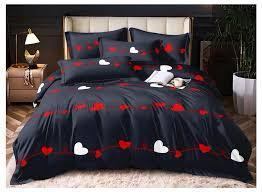 Minnah Dream Set posteljine Zaffiro, Bambus, 200x220 cm cm, Crno-beli