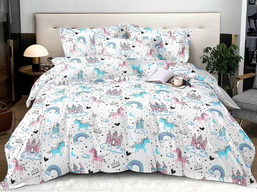 Minnah Dream Dečija posteljina, Bambus, 140x200 cm, Šarena