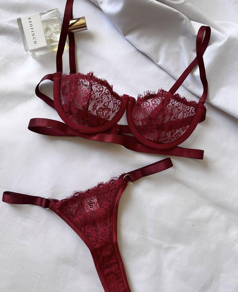 Mara lingerie Ženski sexy komplet veša Ruby, Bordo