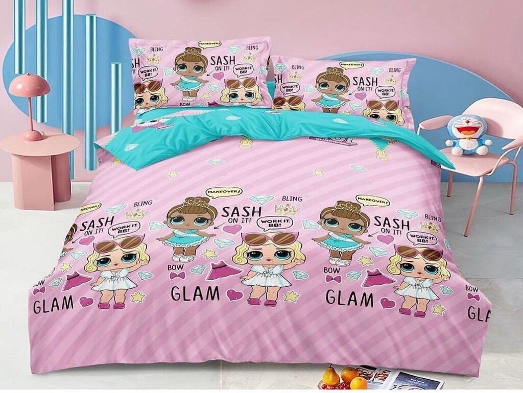 Minnah Dream Dečija posteljina, Bambus, 140x200 cm, Roze