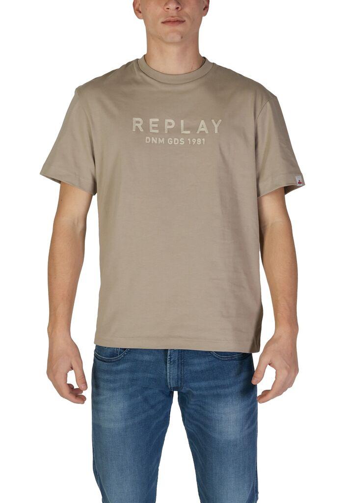 Replay Muška majica, Krem