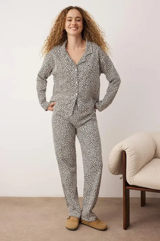 Trendyol Milla Ženski set pidžame Thmaw26Pt00195, Šareni