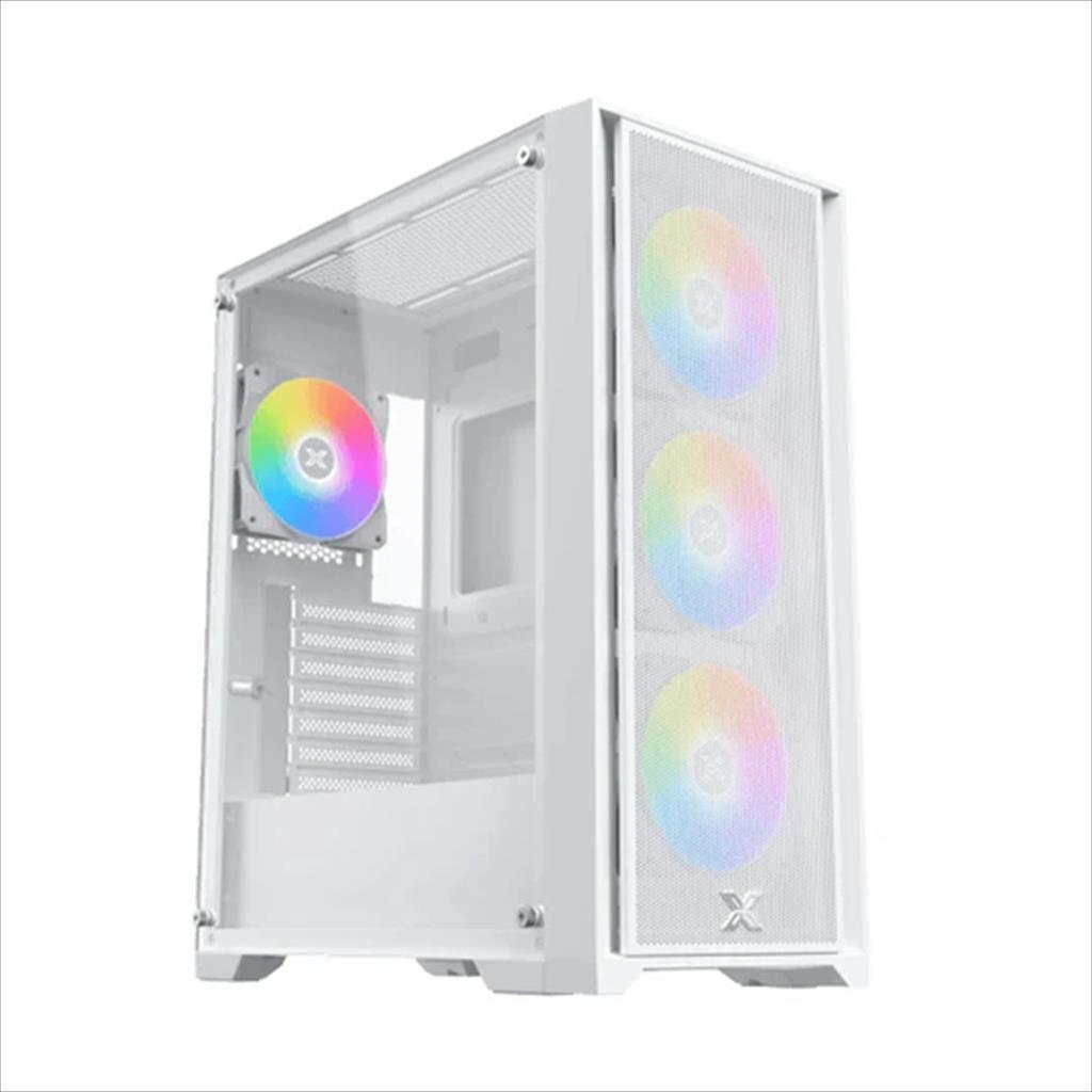 Xigmatek E-ATX Mid-Tower GAMING X II ARCTIC kućište, kaljeno staklo, 4x120mm ARGB hladnjaci, belo
