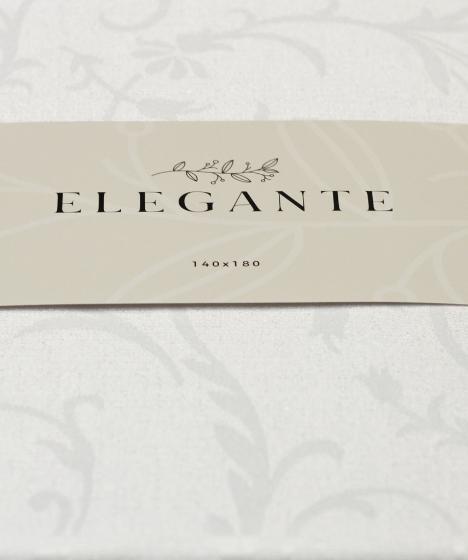 DekorDom Stolnjak Elegante T7865-702, 140x220cm, Beli