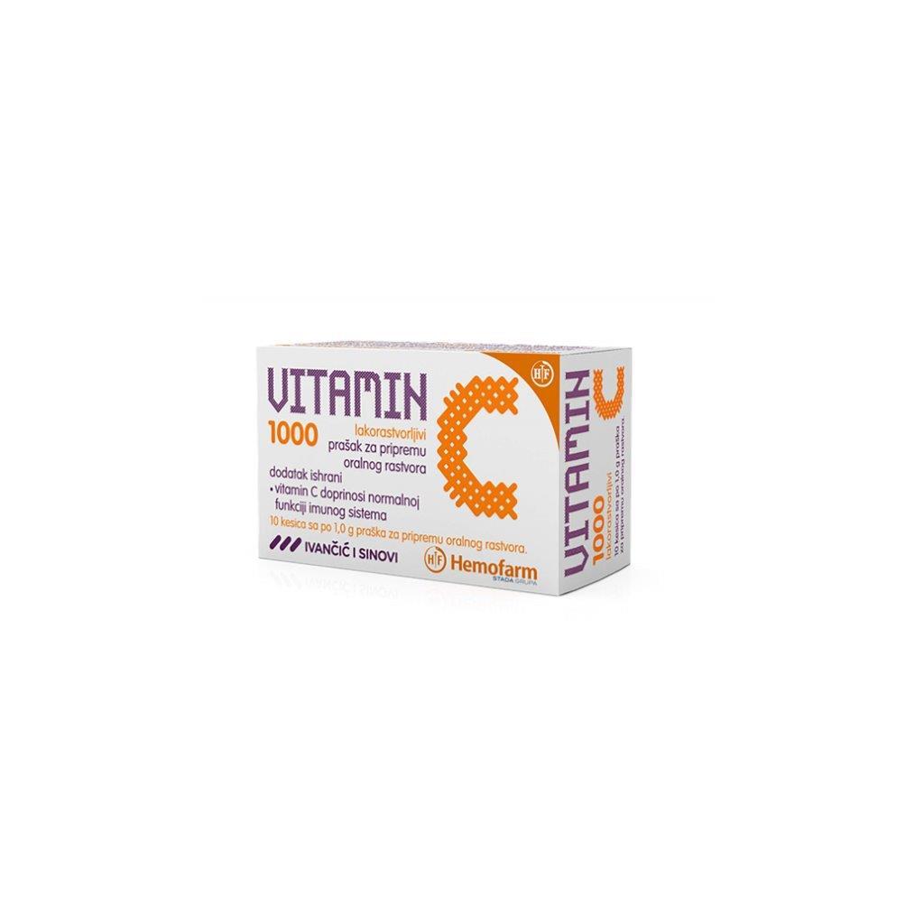 Hemofarm Vitamin C 1000, 10 kesica