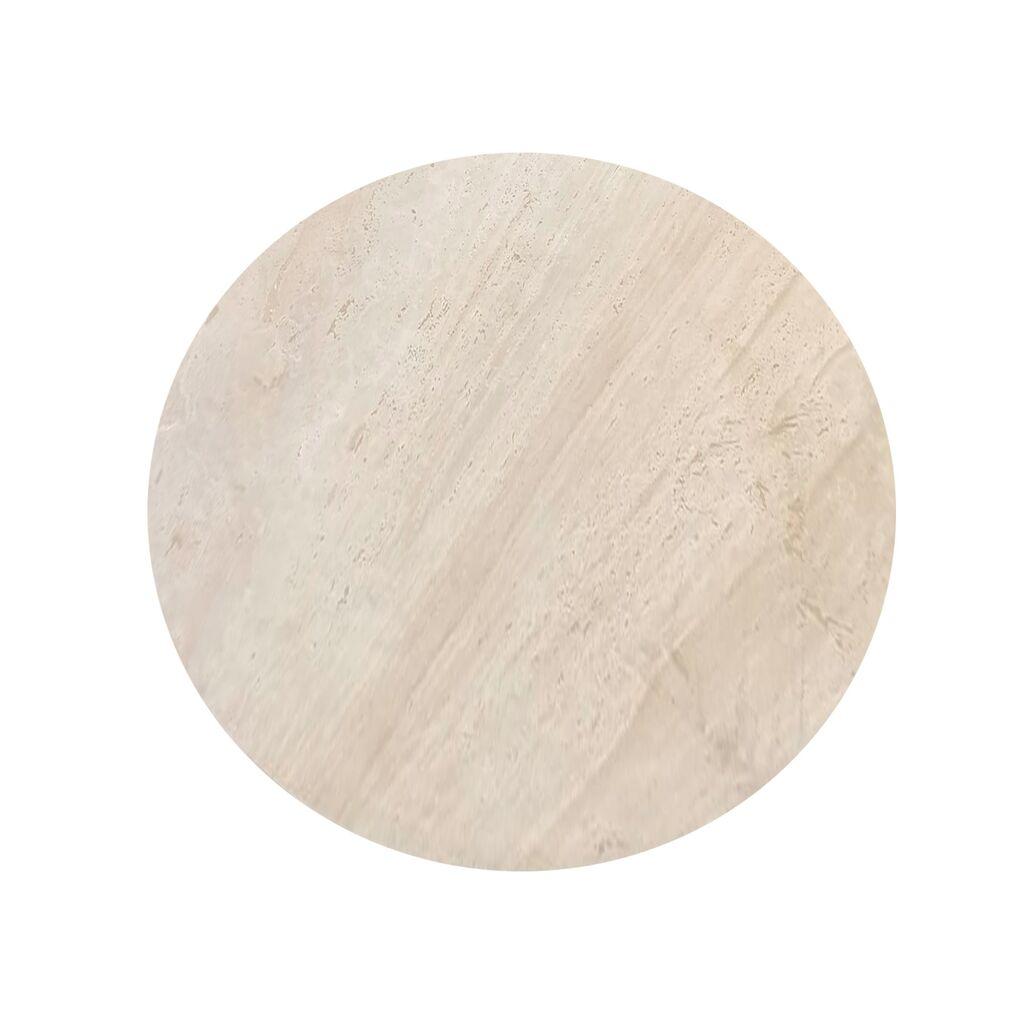 Hanah Home Stona ploča od mermera, 150 cm prečnik, 2 cm visina, Bež