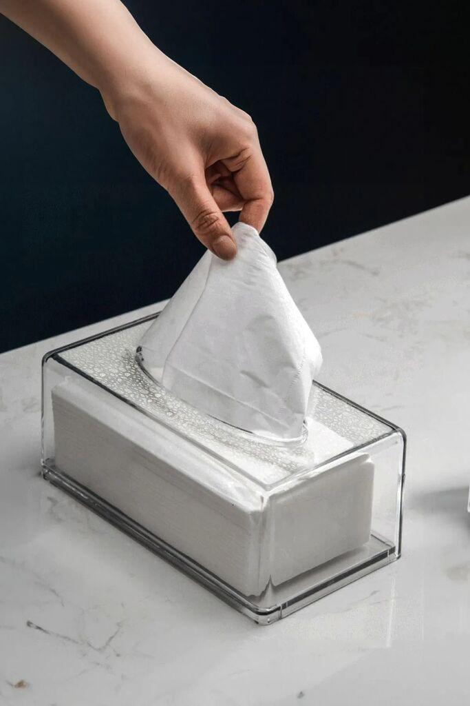 Hermia Držač za salvete, 100% akril, 22 x 12 x 22 cm