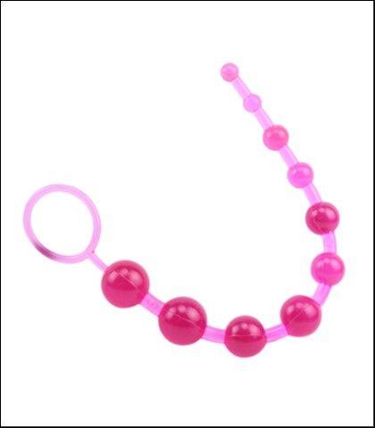 Analne kuglice Sassy Anal Beads, Roze, 30cm