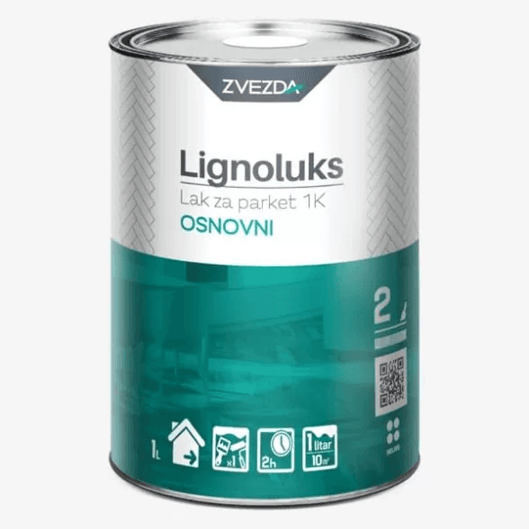 ZVEZDA Lignoluks Lak za parket 1K osnovni, 1 l