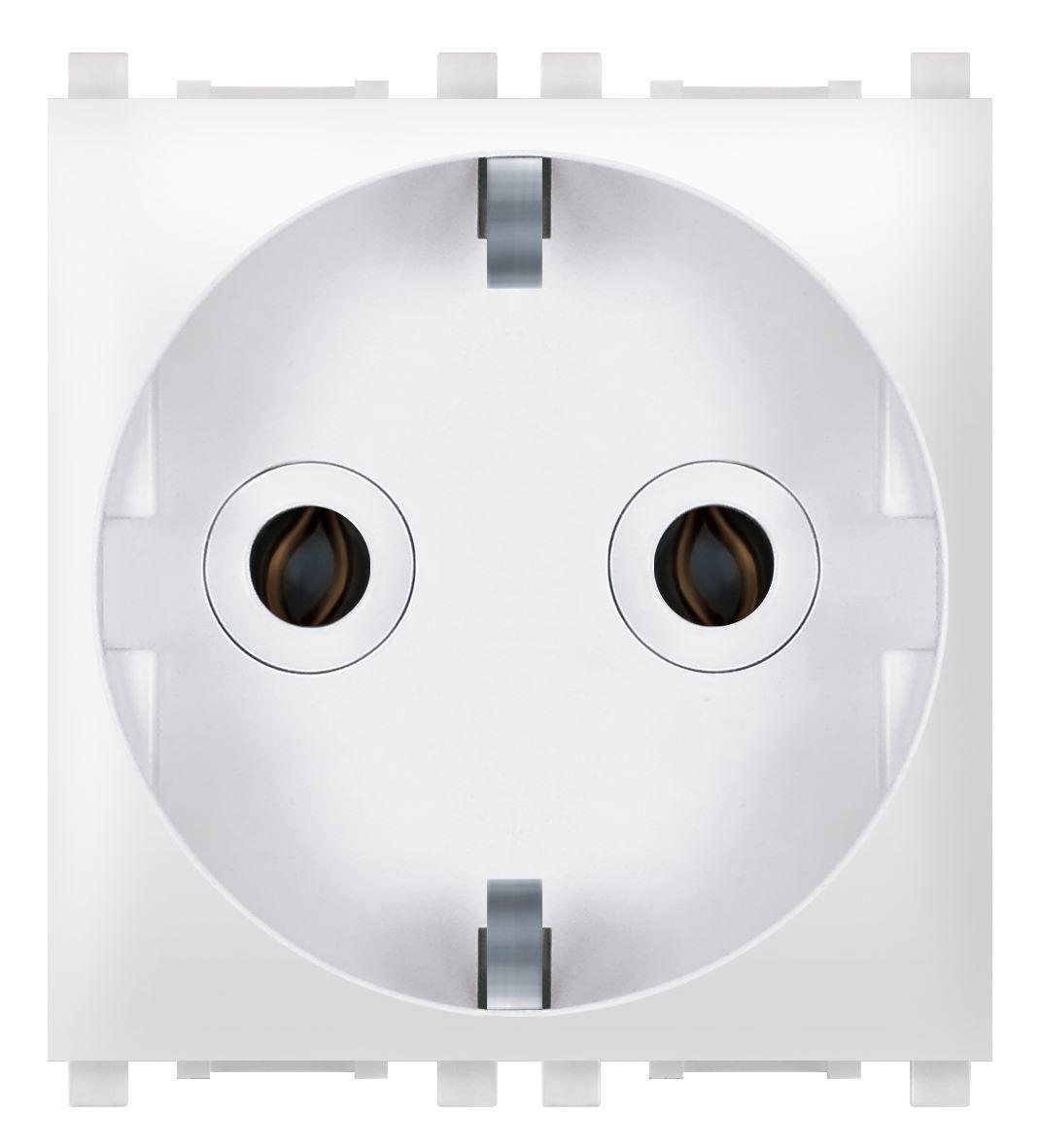 ALING-CONEL Priključnica dvopolna nerastavna EXP 2M, Bela